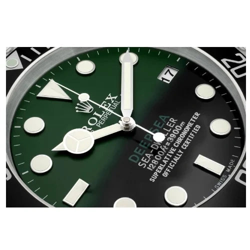 Deepsea Style Wall Clock  | Black & Green