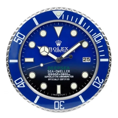 Deepsea Style Wall Clock  |  Blue